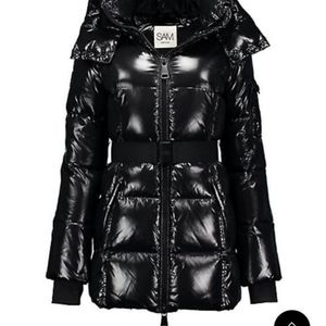 SAMS coat womens XL  jet black